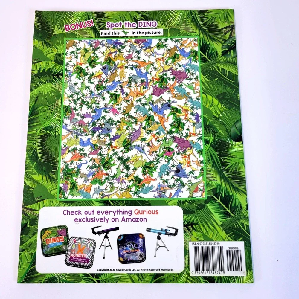 Qurious Dinos Activity & Coloring Book Dinosaur Jungle Paperback